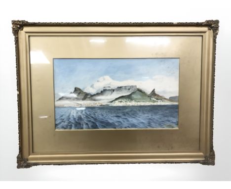 R D C Sinclair : Table mount, watercolour, signed and dated June 1923, 22 cm x 39 cm together with a gilt framed portrait pri