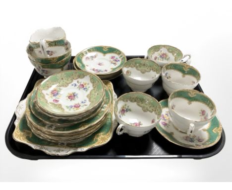 Twenty five pieces of Paragon tea china 