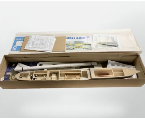 A Dean's Marine scale model remote control H.M.S. Cossack modelling kit 