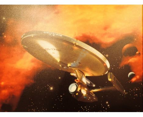 Large framed limited edition print Star Trek USS Enterprise NCC 1701 43 / 500 75 x 60 cm 