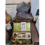 LOT - WELDING ACCESSORIES: GLOVES, MASKS, TORCHES, AS PICTURED