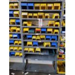 3' X 12" SHELF UNIT W/ EMPTY PLASTIC BINS