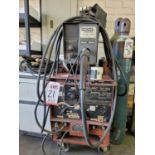 LOT - LINCOLN IDEALARC DC-250 WELDING POWER SOURCE, S/N AC-640263, W/ LINCOLN LN-7 WIRE FEEDER,