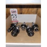 LOT - (5) CAT 40 COLLET TOOL HOLDERS