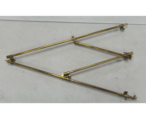 19th century brass surveyors pantograph. Some rusting noted. Indistinct makers mark possibly 'T W breithaust & John in Cassel