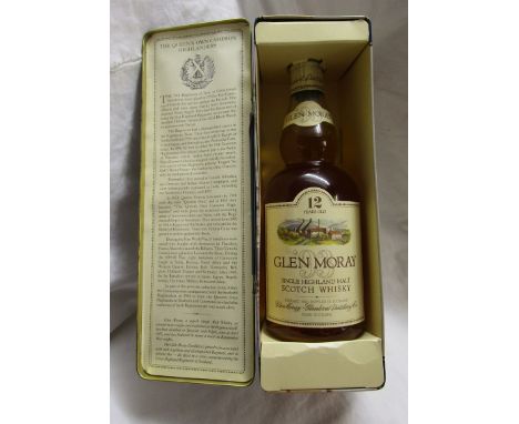 1993 Glen Moray single malt scotch whisky in case