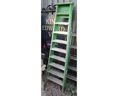 Painted wooden step ladders