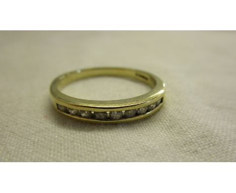 Gold channel set diamond ring (.25cts)