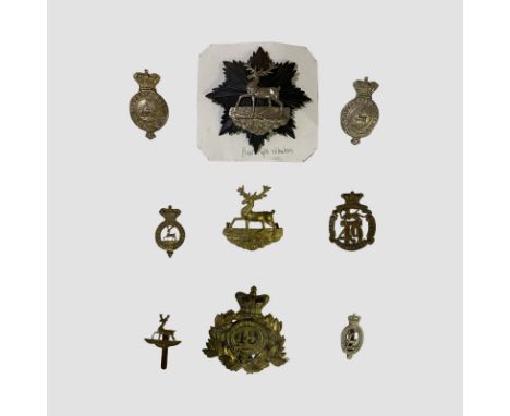 Hertfordshire Badges Hertfordshire Rifle Volunteers Helmet Plates. 49th Foot Shako Plate and Glengarry, Hertfordshire Yeomanr