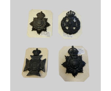 Rifle Regiment Helmet Plates Prince Consort Own Rifle Regiment, London Rifles (Kings Own), Queens Westminster Volunteer Rifle