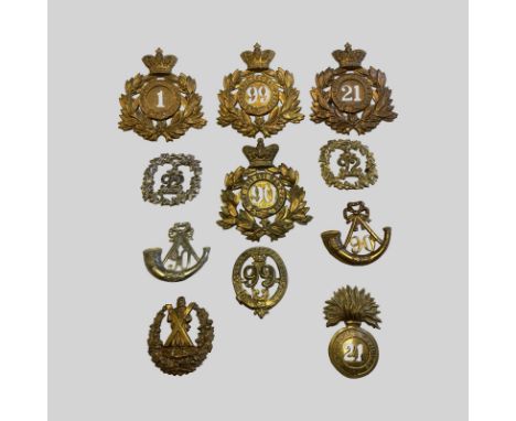 Scottish Shako/Glengarry Badges 1st Foot Shako Badge, Brass Royal Scots Regiment, 21st Foot Shako Plate & Glengarry Badge (Ro
