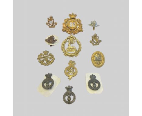 Assorted Badges 3 Border Rifle Patrol Badges, 4 North Irish Horse Cap Badges, 1 Inniskilling Dragoon Cap Badge, 1 30-40 Regim