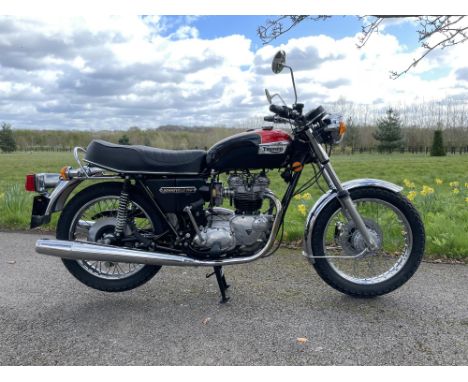 Used as a 'Display Bike' for many years, this remarkable Triumph T140E Bonneville has covered just 500 miles from new.Now No 