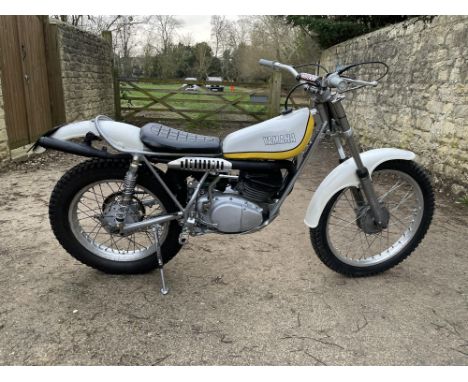 Very successful in 'Observed Trials' in the early seventies and just as much fun today.Yamaha's reed-valved TY250 was a huge 