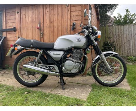 Japanese market GB400TT now UK registered.
Honda factory 'cafe racer' introduced in 1985
This example is a Japanese market 40