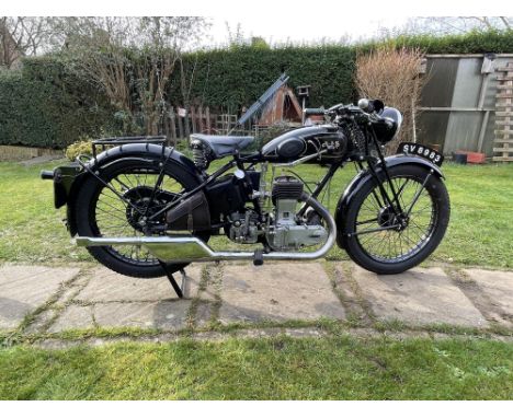 A beautiful example of AJS' 3.5HP lightweight single from the early Thirties.Fabulous 349cc side-valve single fully restored 
