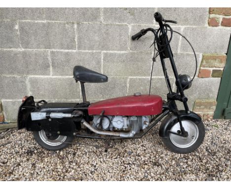 The remarkable Corgi Scooter, the 'Monkey Bike' of the late 1940s.Introduced after WW2 as an inexpensive means of transportMa