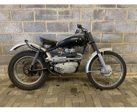 Historic Competition Machine. Believed to be the only "Factory" Scrambler Royal Enfield ever made.The only known factory tria