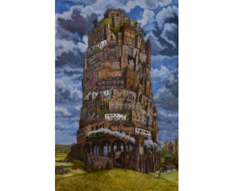 Matthew Ellwood (20th Century), coloured print, 'Tower of the Yorkshire Dales', framed and mounted, measuring 30cm x 40cm, &a