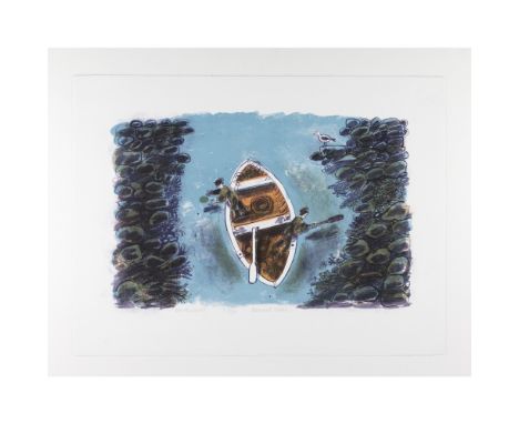 [§] BERNARD CHEESE (BRITISH 1925-2013)  ON THE ROCKS   Signed, inscribed and numbered 34/50 in pencil, colour lithograph, unf