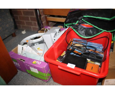 A SEGA DREAMCAST CONSOLE WITH GAMES AND ACCESSORIES ETC. 
