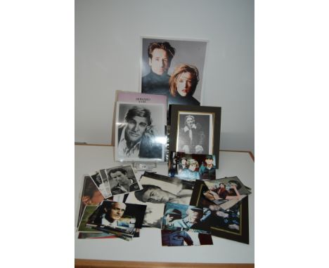 FILM STAR MEMORABILIA TO INCLUDE 7" X 8½" AUTOGRAPH PHOTO TO YVONNE ALL THE BEST DANIEL J TRAVANTI, 1 10" X 8" BLACK & WHITE 