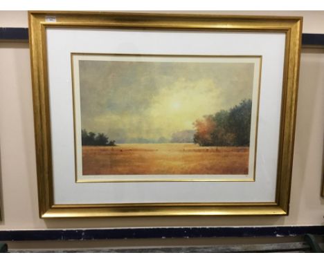 FRAMED AND SIGNED PRINT BY DAVID SHEPHARD; signed and numbered in pencil; along with a signed and numbered print by John Bond