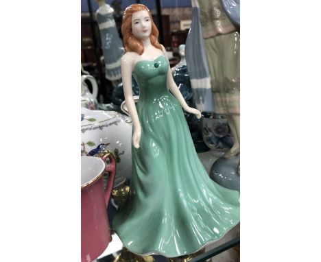 ROYAL DOULTON FIGURE OF EMERALD, along with Royal Doulton figure of Buttercup, Poole seal and other figures, also an Aynsley 