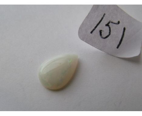 Pear shaped opal stone 13mm long approx    