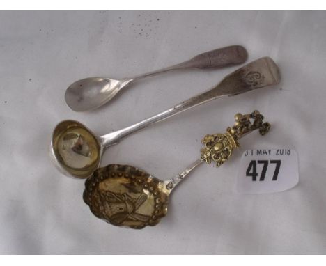 Dutch caddy spoon etc. 32G