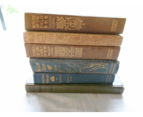 LONG, W.J.   Brier Patch Philosophy 1st.ed. 1906,  Boston, 8vo orig. gt. dec. cl. plus   Northern Trails     1st.ed. 1905, Bo