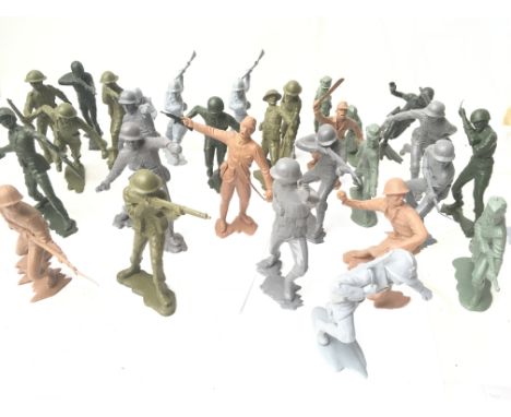 A Collection of Vintage Marx Toy Soldier's.