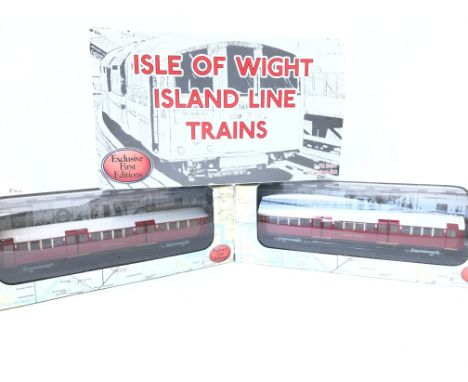 A Boxed Exclusive First Editions Isle of White Island Line Trains 1:76 Scale.