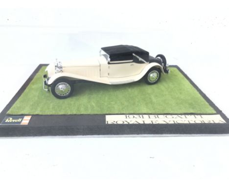 A Revell 1931 Bugatti Royale Victoria in a Display Case. Case size approximately 14.5X 10 X 6".