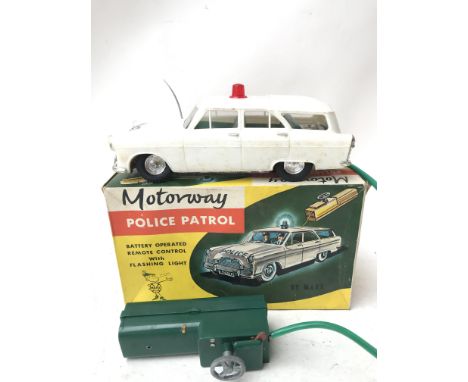 A Boxed Marx Toys Police Patrol Car.