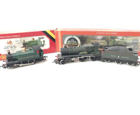 A Boxed Hornby GWR 0-4-0 Locomotive #R.077 and a GWR County Class Loco County of Bedford.