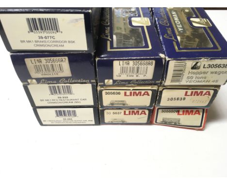 A Collection of Bachmann Coaches and Lima Rolling Stock. All boxed.