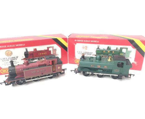 2 X Boxed Hornby Locomotives including LMS 0-6-0T Jinty Loco #R.052 and GWR Loco Pannier Tank #R.041.
