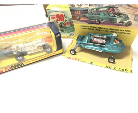 A Boxed Corgi Silver Streak #169 and. Boxed Dinky Joe 90 Car A/F Box is Worn.102.