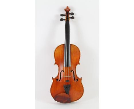 An English violin by Andrew Fairfax, 1979. Based on a model produced by Antonio and Hieronymus Amati, c1600-1610. With label 