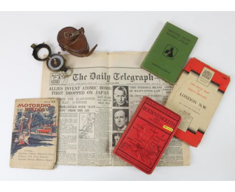 WW1 Verner Pattern 1917 Officers Compass in matching leather case made by T French & Sons, London 1917. copy of the Daily Tel