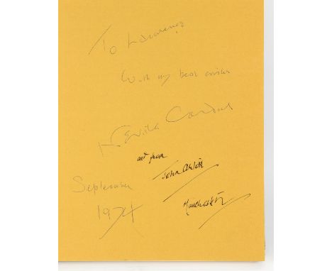 Neville Cardus and John Arlott, 'The Noblest Game, A Book of Fine Cricket Prints' (London: George G. Harrap, 1969), signed by