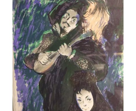 Thomas Charles Moxley (20th century); lithograph for The Sadler Wells Opera Company, first performance at The Coliseum 1968. 