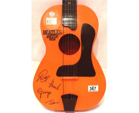 1960 Beatles Big 6 plastic guitar, made in England. P&amp;P Group 3 (£25+VAT for the first lot and £5+VAT for subsequent lots