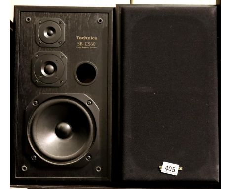 Pair of Technics DB-C560 speakers. Not available for in-house P&amp;P, contact Paul O'Hea at Mailboxes on 01925 659133 