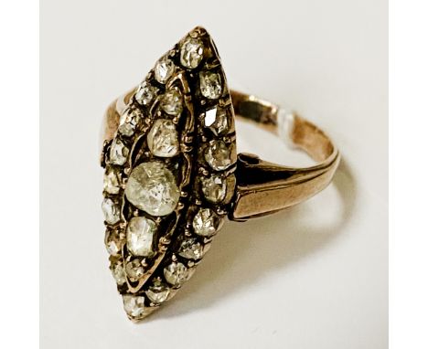 OLD CUT DIAMOND RING - SIZE M