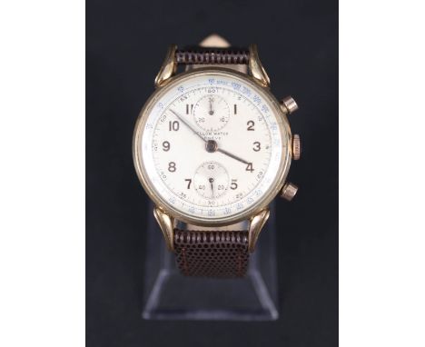 A gents gold plated Fellow Watch Geneve chronometer wristwatch
