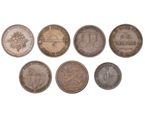 Australia, Tasmania, HOBART, O.H. Hedberg, Penny, undated (G 101c; A 198); R. Henry, Penny, undated (G 105; A 225); G. Hutton