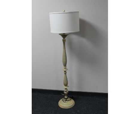 A contemporary standard lamp