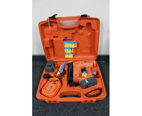 A cased Tacwise Ranger 40 Duo 18V cordless nailer/stapler 